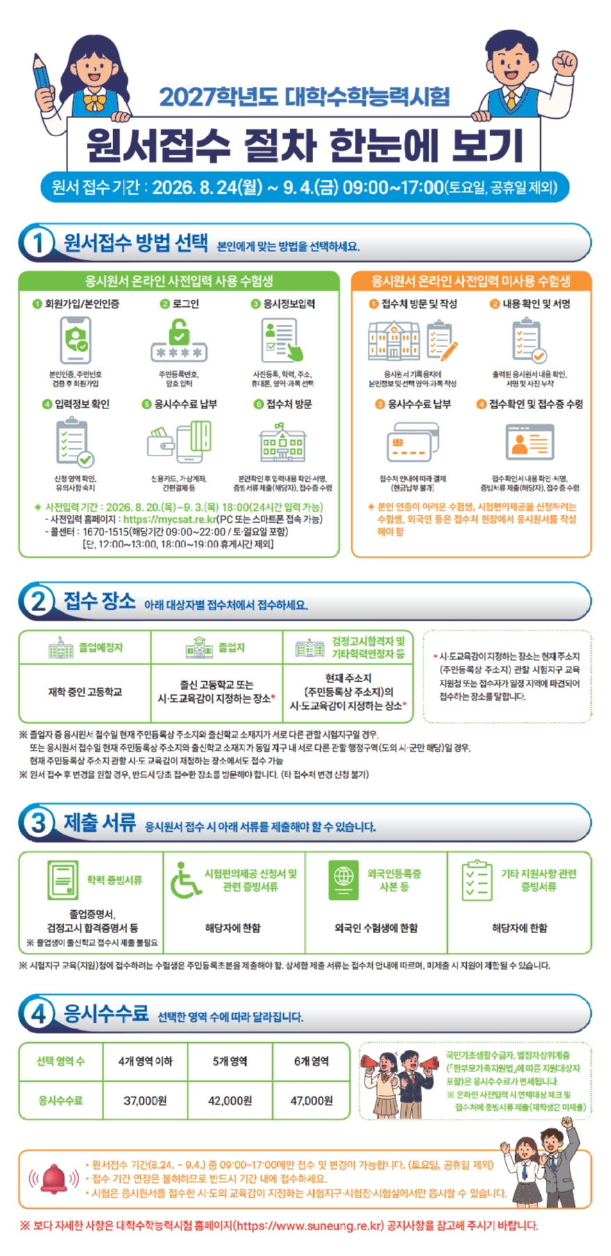 2027학년도 수능 원서접수 24일 시작…9월 4일까지 현장 접수.png