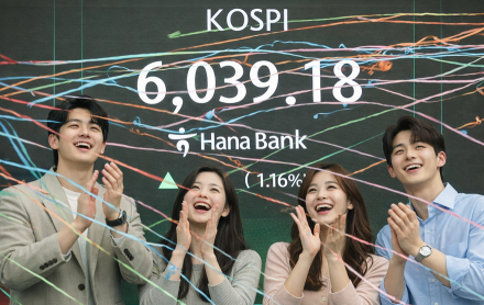 [속보] 꿈의 6천피, 코스피 최초 6,000 돌파…삼성전자·SK하이닉스 동반 상승