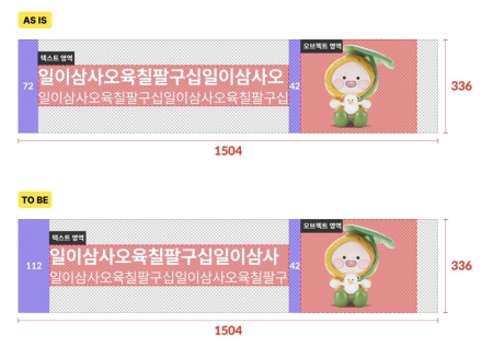 카카오 포커스 보드 PC 제작가이드, 28일부터 여백 기준 변경