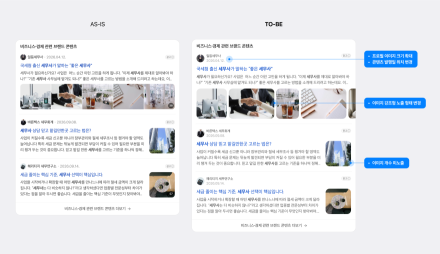 네이버 파워컨텐츠, 15일 검색 화면 개편…프로필·심의필 위치 변경